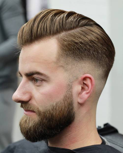 Kamma över Hairstyle With Fade And Beard